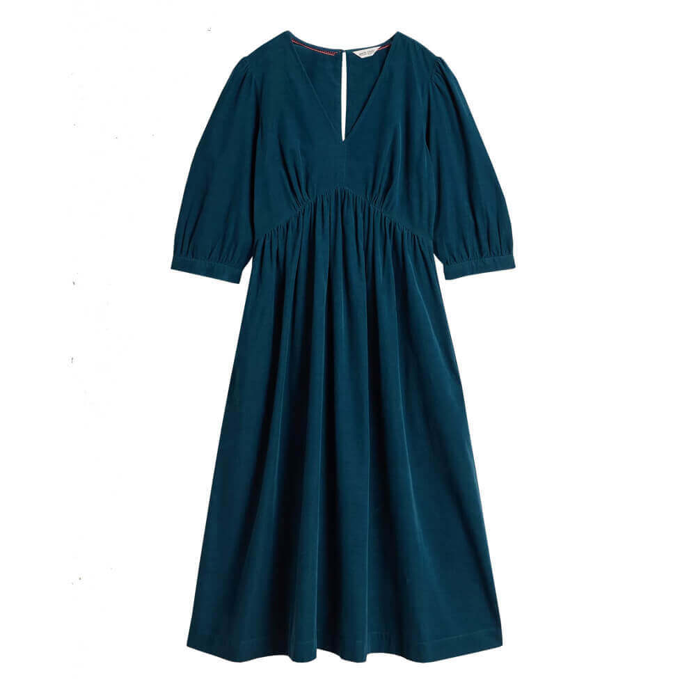 White Stuff Lucy Dark Teal Cord Dress